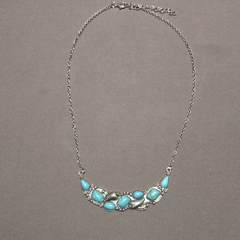 Silver and Turquoise Necklace